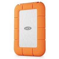 LaCie STND2000400, 2 TB, USB Typ-C, USB4 Gen 3x2, 4000 MB/s, Orange, Edelstahl