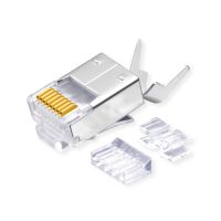 ROLINE 21.17.3095, RJ-45, Transparent, Männlich, Gerade, Cat6e, S/UTP (STP)
