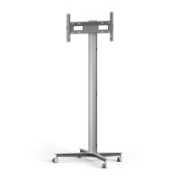SMS Smart Media Solutions K12-025-EU-7, Freistehend, 50 kg, 190,5 cm (75"), 200 x 200 mm, 800 x 400 mm, Aluminium, Silber
