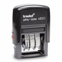 TRODAT 4820, Datumsstempel, 4 x 27 mm, Schwarz, Schwarz, 68 mm, 28 mm
