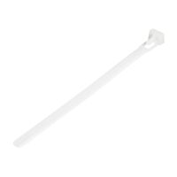 StarTech.com 15cm(6") Reusable Cable Ties, 7mm(1/4") wide, 35mm(1-3/8") Bundle Dia. 22kg(50lb) Tensile Strength, Releasable Nylon Ties, Indoor/Outdoor, 94V-2/UL Listed, 100 Pack, White - Nylon 66 Plastic - TAA (CBMZTRB6)