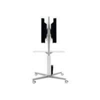 SMS Flatscreen X FH MD1955 - Wagen - für 2 LCD-Displays - weiß, Aluminium - Bildschirmgröße: 101.6-139.7 cm (40"-55")