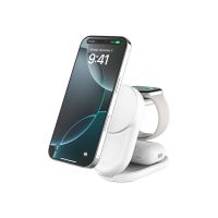 Belkin UltraCharge - Kabelloses Ladegerät - 3-in-1, magnetisch, faltbar, mit Qi2 + AC-Netzteil