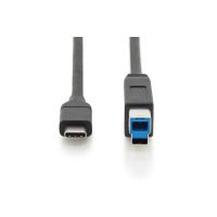 DIGITUS USB Type-C Anschlusskabel, Gen2, Type-C to B