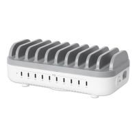 IC Intracom Manhattan - Ladestation - 20 W per port - 200 Watt - 3 A - PD 3.0 - 10 Ausgabeanschlussstellen (USB-C)