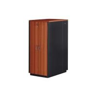 DIGITUS SOUNDproof DN-19 42U-SO-C - Schrank Netzwerkschrank - Schwarz, kirschrot, RAL 9005 - 42HE - 48.3 cm (19")