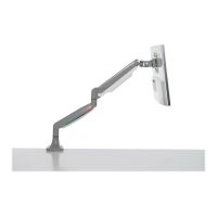 Kensington SmartFit One-Touch Single Monitor Arm - Befestigungskit - einstellbarer Arm - für Monitor - Aluminium, Kunststoff, Stahl - Bildschirmgröße: 33-81.3 cm (13"-32")