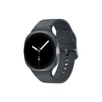 Samsung Galaxy Watch8 - 40 mm - Carbon-Schwarz - intelligente Uhr mit Sportband - Gummi - Graphit - Bandgröße: S/M - Anzeige 3.4 cm (1.34")