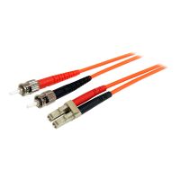 StarTech.com 1m Fiber Optic Cable - Multimode Duplex 62.5/125 - LSZH - LC/ST - OM1 - LC to ST Fiber Patch Cable (FIBLCST1)