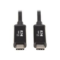 Eaton Tripp Lite Series Thunderbolt 3 Cable 40 Gbps Active 5A 100W PD 4K USB C M/M 2M Black - USB-Kabel - 24 pin USB-C (M)