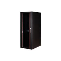 ROLINE Basic - Schrank Netzwerkschrank - Glas Tür, 600x800 BxT - RAL 9005, Jet Black - 32U - 48.3 cm (19")