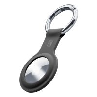 Cellularline Key Ring - AirTag, Hülle, Schwarz, Apple, Silikon, Apple AirTag, 0,0600 mm