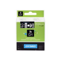 Dymo D1 - Selbstklebend - Weiß auf Schwarz - Rolle (2,4 cm x 7 m)
