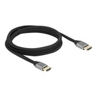Delock Ultra High Speed - HDMI-Kabel - HDMI männlich zu HDMI männlich - 2 m - Dreifachisolierung - Grau - vergoldete Kontakte, 8K60Hz (7680 x 4320)