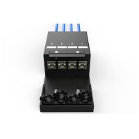 DIGITUS Konsolidierungspunkt-Box, 4 Ports Keystone-Module mit intelligentem Kabelmanager