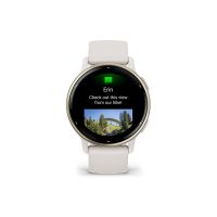 Garmin vívoactive 5 - Ivory - intelligente Uhr mit Band - Silikon - Handgelenkgröße: 125-190 mm - Anzeige 3.04 cm (1.2")