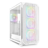 Sharkoon AK5M RGB, Midi Tower, PC, Weiß, ATX, micro ATX, Mini-ITX, Multi, Taschenlüfter