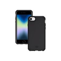 Mobilis SPECTRUM - Hintere Abdeckung für Mobiltelefon - widerstandsfähig - recycelt, antimikrobiell - Impacthane - Schwarz - für Apple iPhone 7, 8, SE (2. Generation)