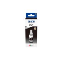Epson 664 Ecotank Black ink bottle (70ml), Original, Schwarz, Epson, EcoTank L555 EcoTank L355 EcoTank ET-4550 EcoTank ET-4500 EcoTank ET-3600 EcoTank ET-2650 EcoTank..., 70 ml, Grau