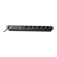 Bachmann Steckdosenleiste (Rack - einbaufähig) - Ausgangsanschlüsse: 6 - 48.3 cm (19")