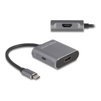 Delock Video-/Audio-Splitter - 1 x USB-C + 2 x HDMI