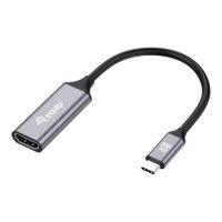 Equip Adapterkabel - 24 pin USB-C männlich zu HDMI weiblich - 15 cm - Grau - unterstützt 4K 60 Hz (3840 x 2160)