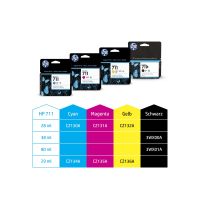 HP 711 - 3er-Pack - 29 ml - Gelb - original