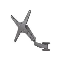 Manhattan TV & Monitor Mount (Clearance Pricing), Wall, Spring Arm, 1 screen, Screen Sizes: 21-55", Black, VESA 75x75 to 400x400mm, Max 30kg, LFD, Height Adjustable Swivel Arm, Lifetime Warranty - Klammer - für LCD TV - Kunststoff, Stahl - Bildschirmgröße