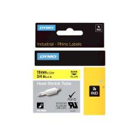 Dymo RhinoPRO Heat shrink tubing - Polyolefin - Schwarz auf Gelb - Rolle (1,9 cm)