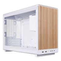 Lian Li A3-mATX, Micro Tower, PC, Weiß, Holz, micro ATX, Micro-ITX, Stahl, Gehärtetes Glas, 16,5 cm