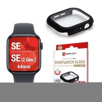 E.V.I. E.V.I, Displayschutz, Smartwatch, Schwarz, Apple, Apple Watch SE/SE2 (44mm), Polycarbonat (PC), Gehärtetes Glas