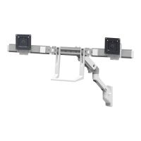 Ergotron HX - Befestigungskit (Gelenkarm, Verlängerung, Scharnierbogen, 2 Drehgelenke, Griff, Wandmontage) - für 2 LCD-Displays - weiß - Bildschirmgröße: bis zu 81,3 cm (bis zu 32 Zoll)