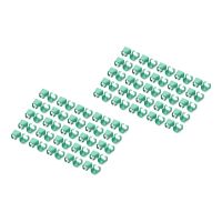 DIGITUS Kabelclips mit Farbcodierung - für Patch-Kabel - grün (Packung mit 100)