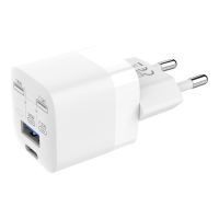 TECH DATA Vision - Netzteil - 30 Watt - 3 A - QC 3.0 - 2 Ausgabeanschlussstellen (24 pin USB-C, USB)
