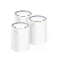 CUDY M3000 3-PACK, Grau, Weiß, Intern, Mesh-System, Mit kugelförmiger Richtcharakteristik, 603,8 m², Dual-Band (2,4 GHz/5 GHz)