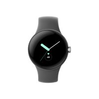 Google Pixel Watch - Silber poliert - intelligente Uhr mit Active Armband