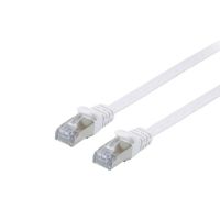 Equip Cat.6A U/FTP Flat Patchkabel, 3m, Weiß, 3 m, Cat6a, U/FTP (STP), RJ-45, RJ-45, Weiß