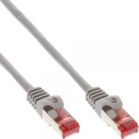 InLine Patchkabel - S/FTP (PiMf) - Cat.6 - halogenfrei - Kupfer - grau - 3m
