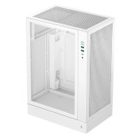 Deepcool CH170 PLUS WH, Midi Tower, PC, Weiß, micro ATX, Mini-ITX, Acrylnitril-Butadien-Styrol (ABS), Gehärtetes Glas, SPCC, 16,4 cm