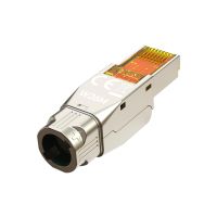 DIGITUS CAT 8.1 Feldstecker, geschirmt, werkzeugfreier Montageanschluss
