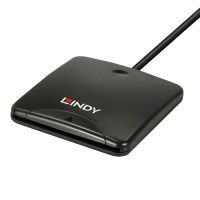 Lindy USB 2.0 Chipkartenleser, USB, Schwarz, 1,2 m, 480 MB/s, 2 Jahr(e), CE, Eidgenössische Kommunikationskommission (FCC), REACH, RoHS