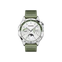 Huawei Watch GT 4 - 46 mm - Edelstahl - intelligente Uhr mit Riemen - Verbundmaterial - Handgelenkgröße: 140-210 mm - Anzeige 3.6 cm (1.43")