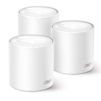 TP-LINK AX3000 Whole Home Mesh WiFi 6 System, 3er Pack, Weiß, Intern, CE: <20 dBm (2.4 GHz) <23 dBm (5 GHz) FCC: <30 dBm (2.4 GHz) <30 dBm (5 GHz), Dual-Band (2,4 GHz/5 GHz), Wi-Fi 6 (802.11ax), 802.11a, 802.11b, 802.11g, Wi-Fi 4 (802.11n), Wi-Fi 5 (802.1