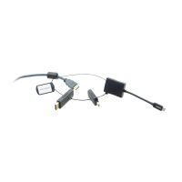 Kramer Electronics AD-RING-6, 0,45 m, Männlich, Weiblich, Schwarz, DisplayPort male - HDMI female, Mini Displayport Stecker - HDMI-Buchse, USB-Typ-C-männlich - USB...