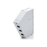 DIGITUS LWL Hutschienen Spleißverteiler, Abgewinkelt, 6 SC SX/LC DX, Grau