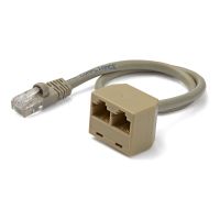 StarTech.com 2 auf 1 RJ45 10/100 Mbit/s Splitter Kabel Adapter - St/Bu - Netzwerk-Splitter - RJ-45 (M)