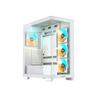 Gigabyte C500 PANORAMIC STEALTH ICE - Mid tower - ATX - Seitenteil mit Fenster (gehärtetes Glas)