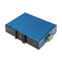 DIGITUS 16 Port Gigabit Ethernet Netzwerk Switch, Industrial, Unmanaged, 2 SFP Uplink