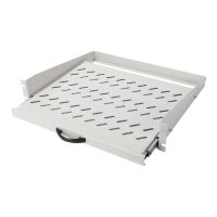 DIGITUS Ausziehbarer Fachboden zum Festeinbau an den vorderen 483 mm (19")-Profilschienen
