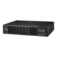 FSP Clippers Series 2K - USV (in Rack montierbar/extern) - Wechselstrom 220/230/240 V - 2000 Watt - 2000 VA - 1-phasig - 9 Ah - RS-232, USB - Ausgangsanschlüsse: 9 - 48.3 cm (19")